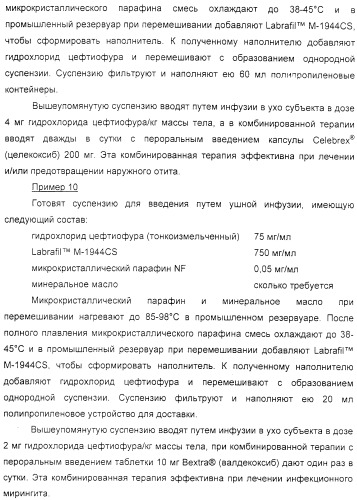 Диспергируемая фармацевтическая композиция для лечения мастита и ушных расстройств (патент 2321423)