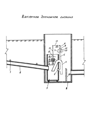 Вакуумная дренажная система (патент 2584993)