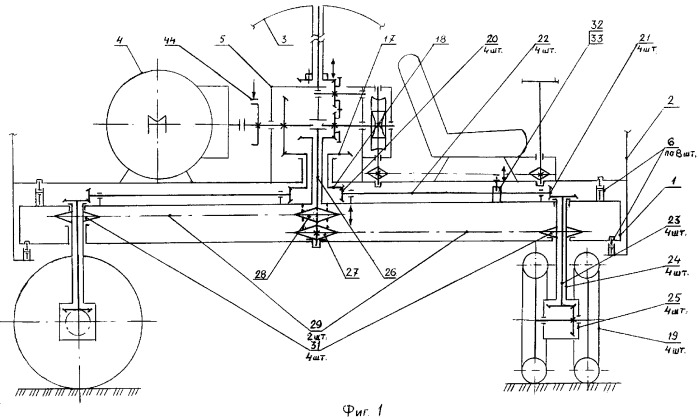 Механизмы колесного транспортного средства (патент 2342275)