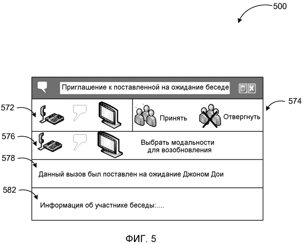 Постановка на ожидание и возобновление многомодальной беседы (патент 2574846)