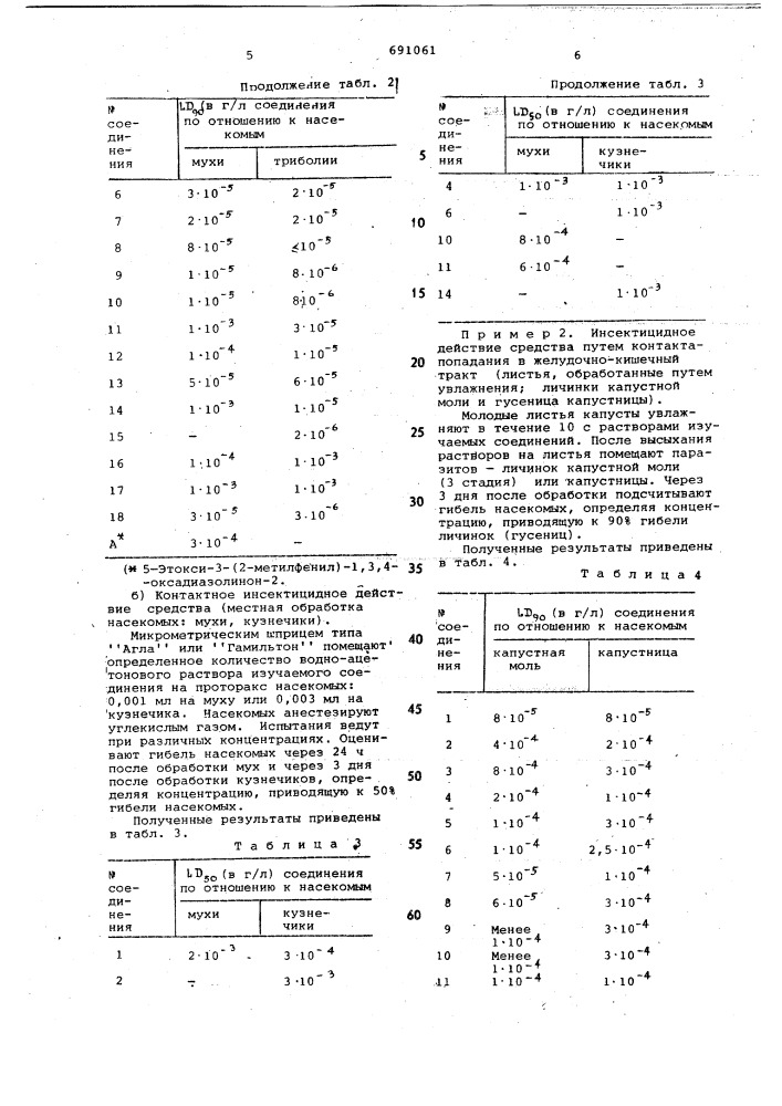 Инсектицидное средство (патент 691061)
