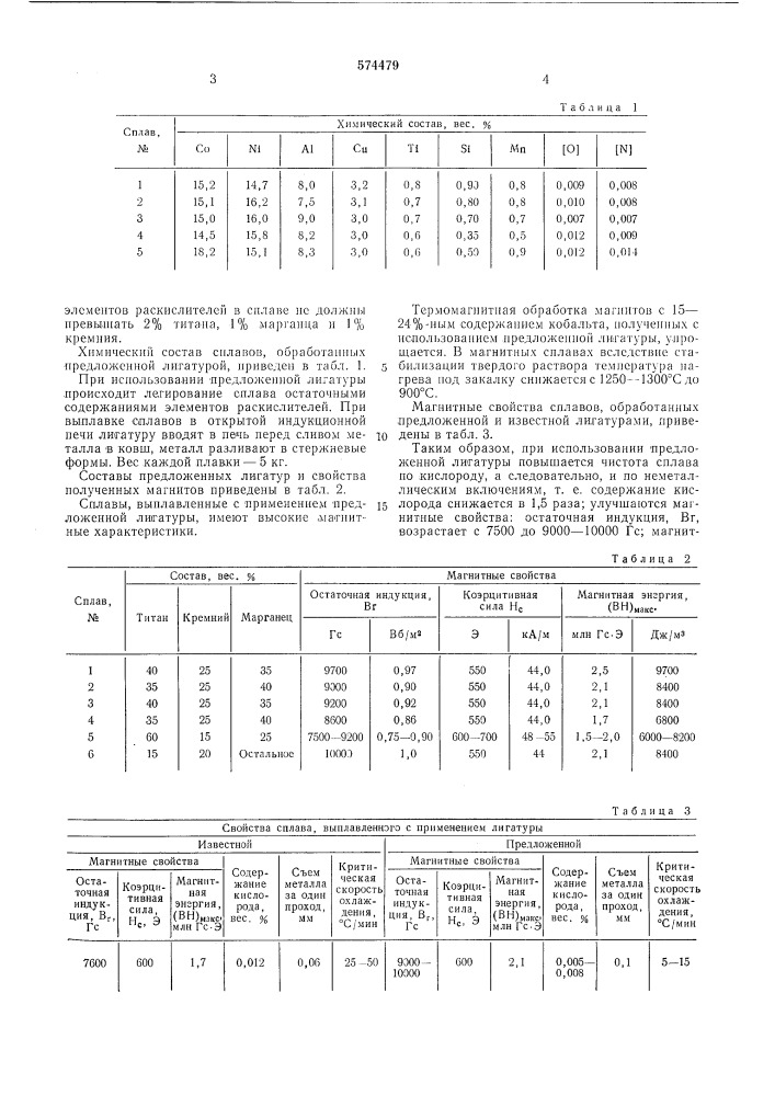 Лигатура (патент 574479)