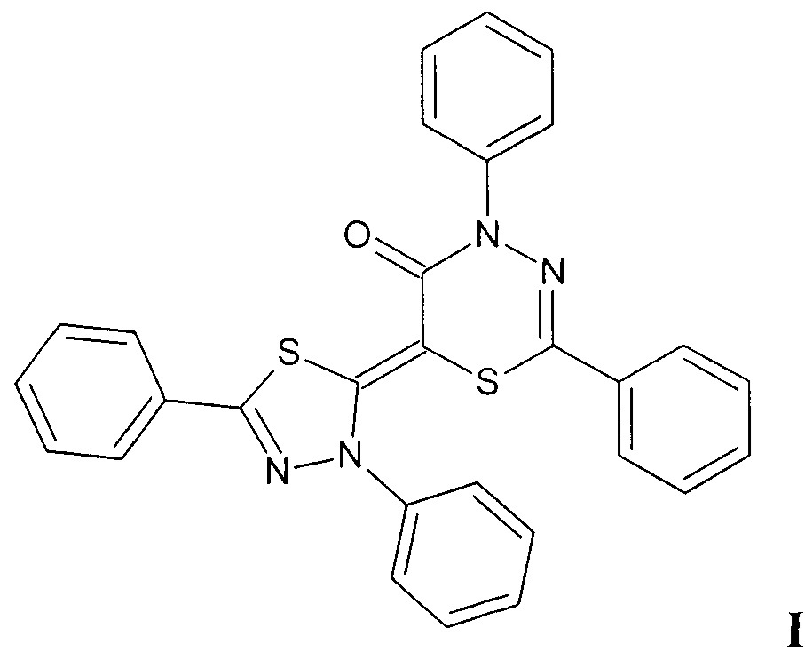 6-(3,5-дифенил-1,3,4-тиадиазол-2(3н)-илиден)-2,4-дифенил-4н-1,3,4-тиадиазин-5-он и способ его получения (патент 2659574)