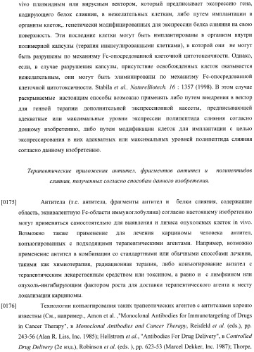 Конструкции слияния и их применение для получения антител с повышенными аффинностью связывания fc-рецептора и эффекторной функцией (патент 2407796)