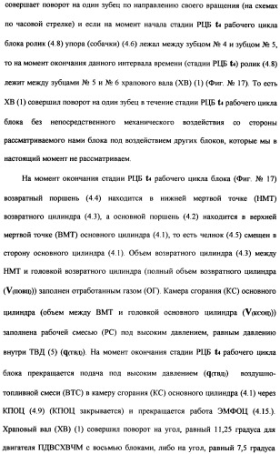 Поршневой двигатель внутреннего сгорания с храповым валом и челночным механизмом возврата основных поршней в исходное положение (пдвсхвчм) (патент 2369758)