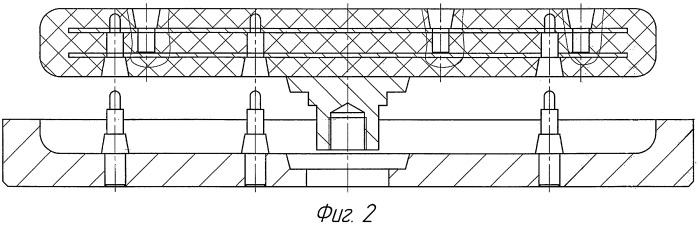 Пресс-форма для вулканизации армированных резинотехнических изделий (патент 2424899)
