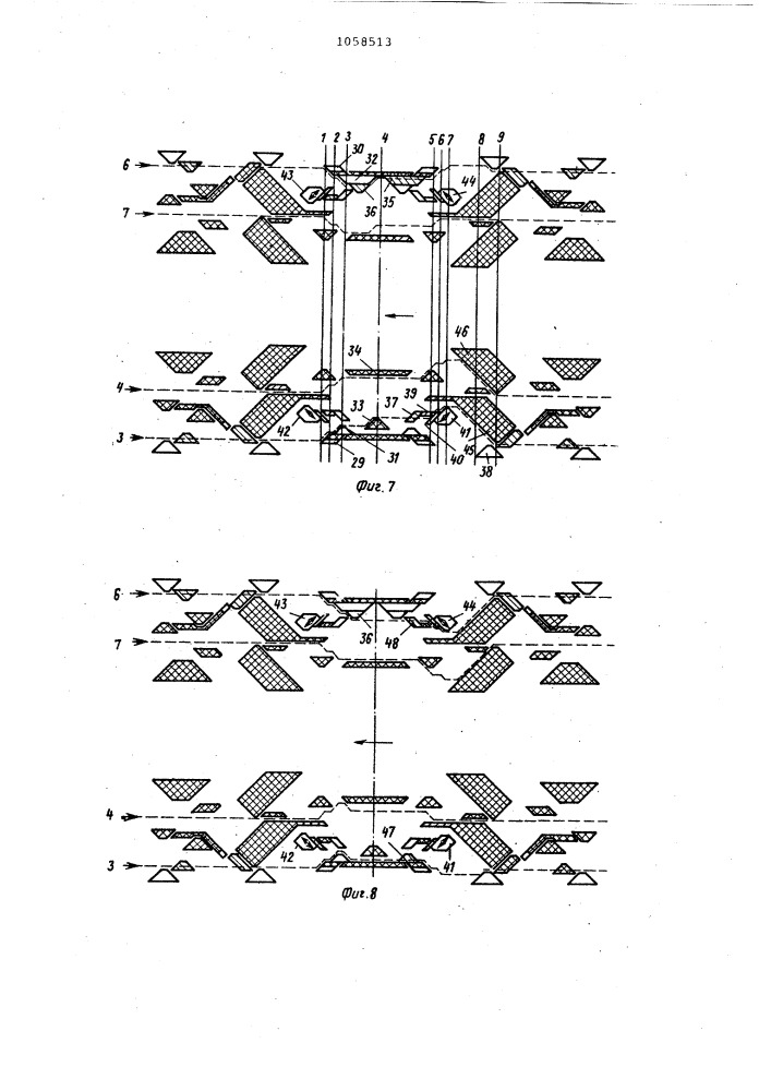 Плосковязальная оборотная машина (патент 1058513)