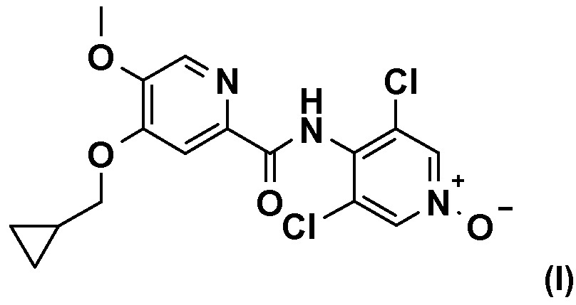 Способ получения новых кристаллических форм-4(циклопропилметокси)-n-(3, 5-дихлор-1-оксидопиридин-4-ил)-5-метоксипиридин-2-карбоксамида и его кристаллические формы (патент 2621894)
