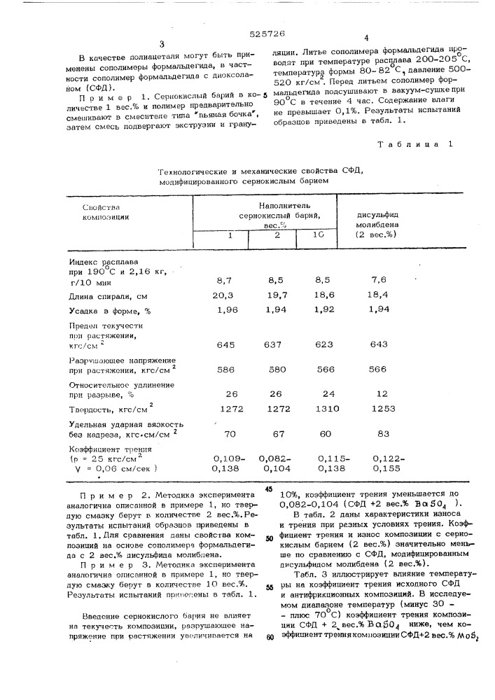 Литьевая термопластичная композиция (патент 525726)