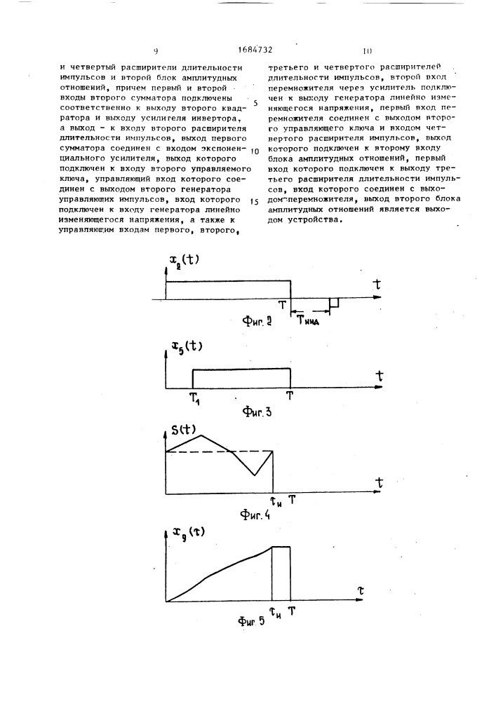 Устройство для измерения длительности импульса (патент 1684732)