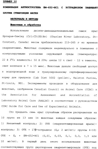 Селективные модуляторы рецептора эстрогена в комбинации с эстрогенами (патент 2342145)