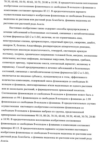 Приготовление смеси флавоноидов со свободным в-кольцом и флаванов как терапевтического агента (патент 2379031)