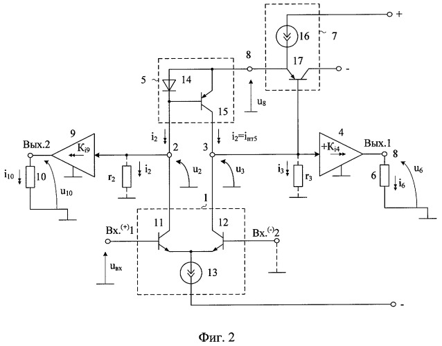Дифференциальный усилитель с повышенным коэффициентом усиления (патент 2416148)
