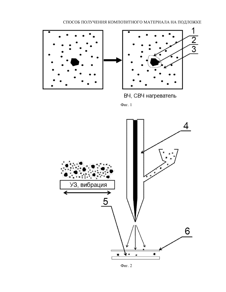 Способ получения композитного материала на подложке (патент 2611540)