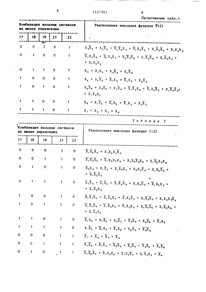 Многофункциональный логический модуль (патент 1437992)