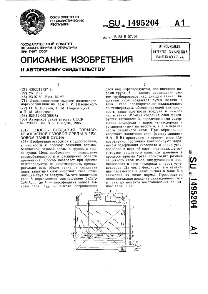 Клапана подачи инертного газа установленные на грузовых танках перед началом грузовых операций