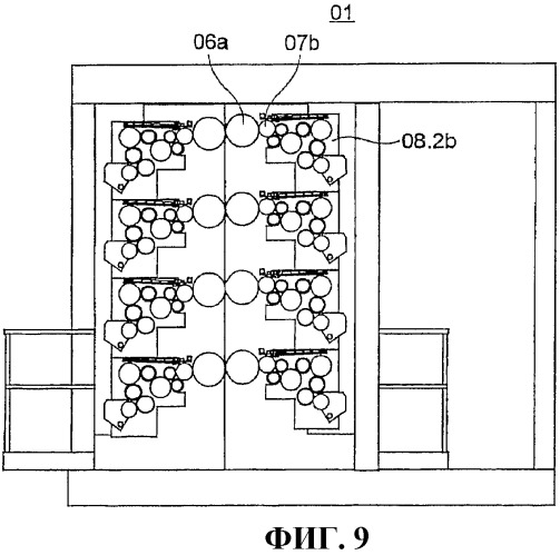 Печатная секция рулонной ротационной печатной машины (патент 2364515)