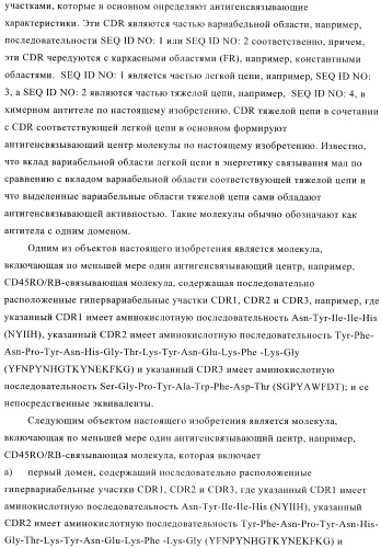 Терапевтические связывающие молекулы в виде химерного антитела (патент 2405790)