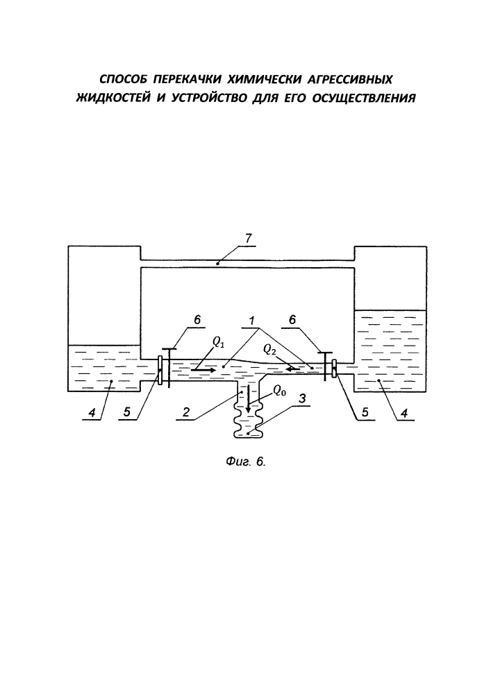 Способ перекачки химически агрессивных жидкостей и устройство для его осуществления (патент 2623589)