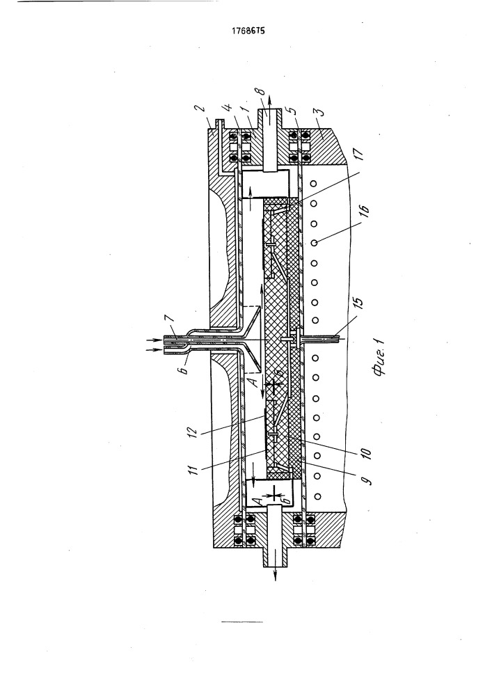 Устройство для эпитаксиального выращивания полупроводниковых материалов (патент 1768675)