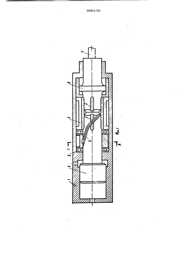Поворотный механизм инструмента бурильной машины (патент 909153)