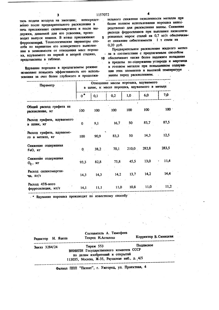 Способ выплавки стали в подовом агрегате (патент 1157072)