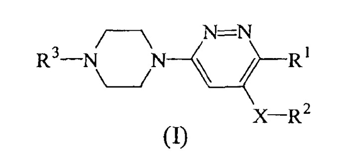 Замещенные 6-(1-пиперазинил)-пиридазины в качестве антагонистов 5-нт6 рецептора (патент 2502734)