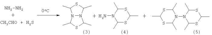 Способ получения бис-2,4-диалкил-1,5,3-дитиазепан-3-илов (патент 2455303)