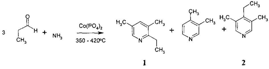 Способ получения 2-этил-3,5-диметилпиридина (патент 2644166)