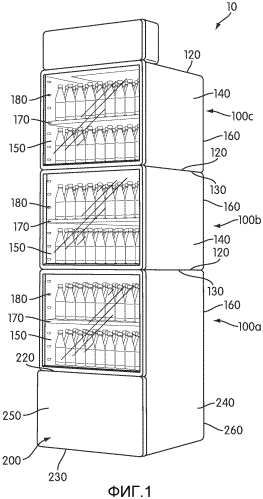 Модульная холодильная установка выкладки товаров (патент 2560271)