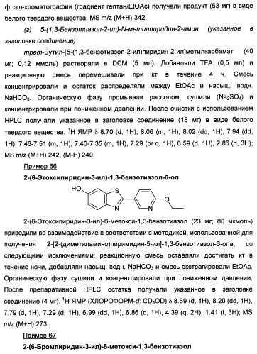 Новые гетероарил-замещенные бензотиазолы (патент 2448106)