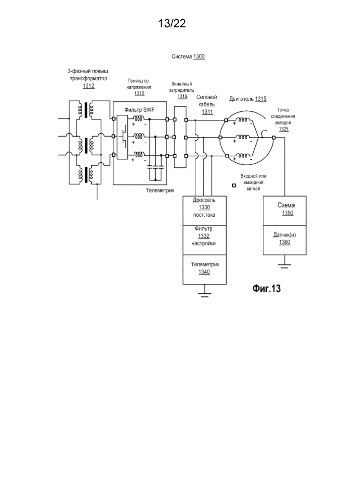 Телеметрическое оборудование для систем с многофазным электрическим двигателем (патент 2606034)