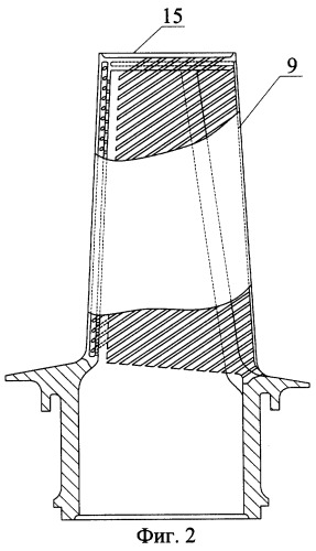 Охлаждаемая лопатка турбомашины (варианты) (патент 2247838)