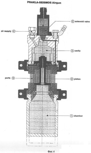 Сейсмический пневмоизлучатель (патент 2345385)