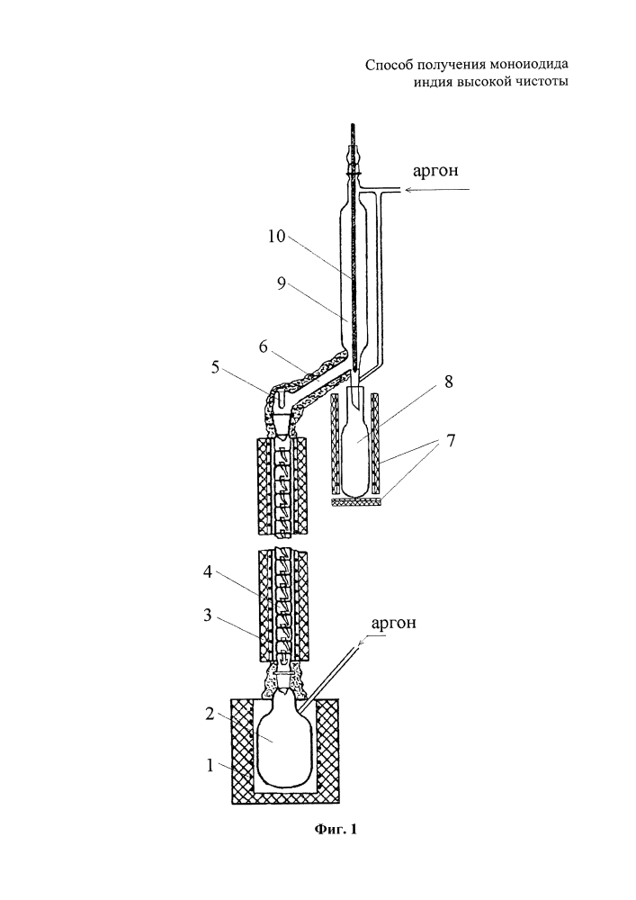 Способ получения моноиодида индия высокой чистоты (патент 2606450)