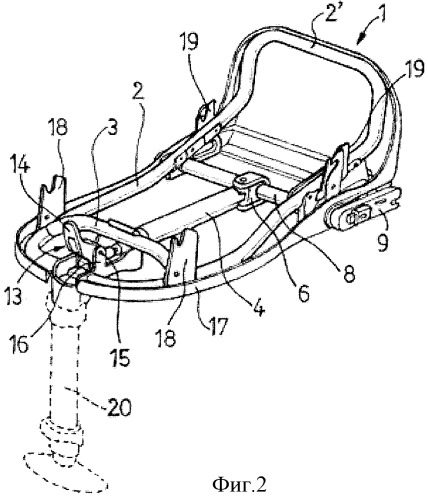 Основа для установки детских сидений для автомобилей (патент 2372221)