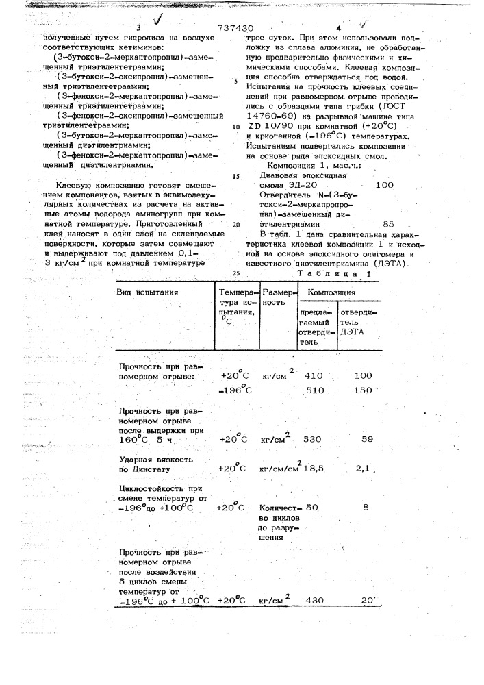 Клеевая композиция (патент 737430)
