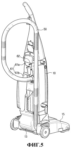 Пылесос вертикального типа (варианты) (патент 2258451)