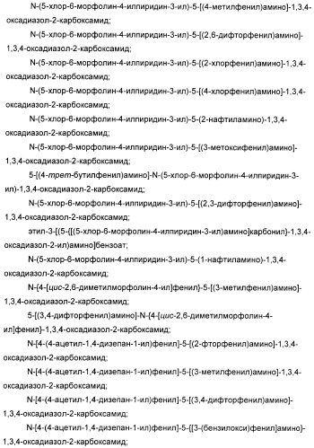 Оксадиазольные соединения, их применение в изготовлении лекарственного средства и способ ингибирования активности dgat1 (патент 2421451)