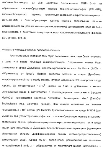 Олигопептиды остеогенного роста как стимуляторы кроветворения (патент 2310468)