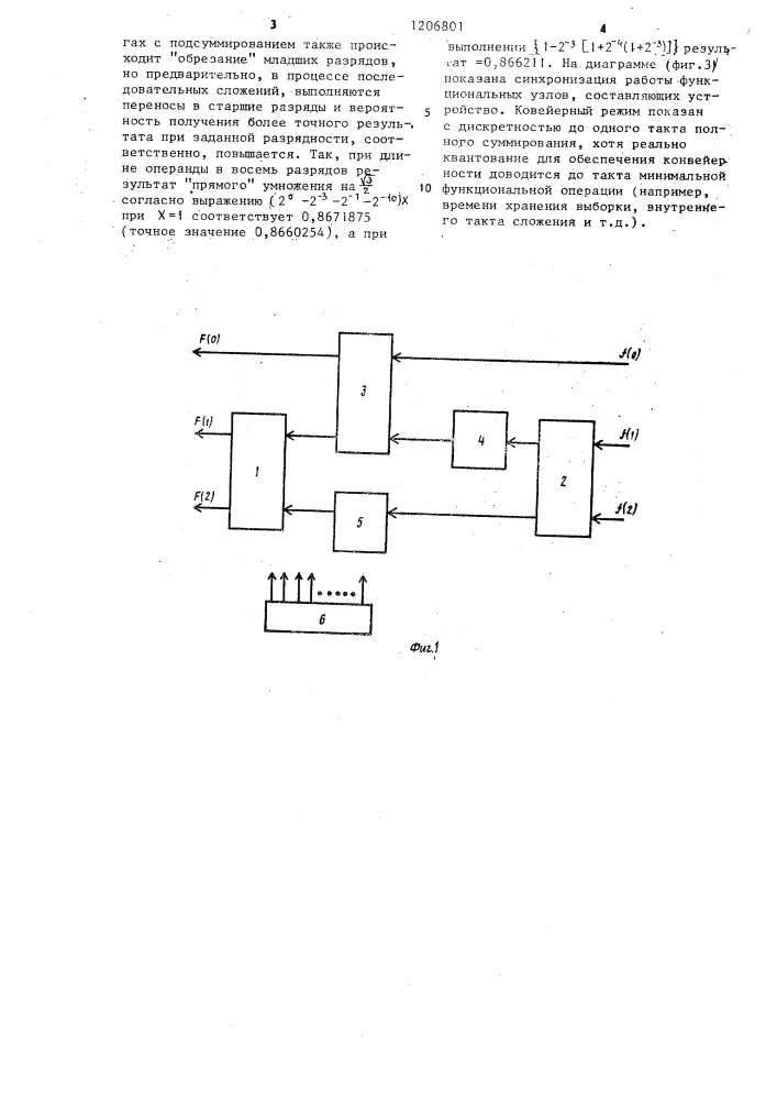 Устройство для трехточечного быстрого преобразования фурье (патент 1206801)