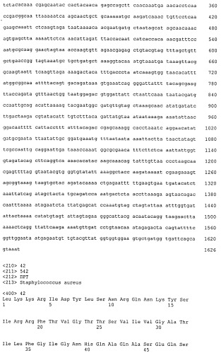 Иммуногенные композиции антигенов staphylococcus aureus (патент 2536981)