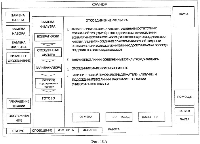 Модульный аппарат для гемофильтрации с интерактивной системой управления с возможностью ввода инструкций оператора (патент 2526876)