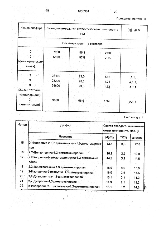 Твердый каталитический компонент для полимеризации олефинов и катализатор полимеризации олефинов (патент 1836384)