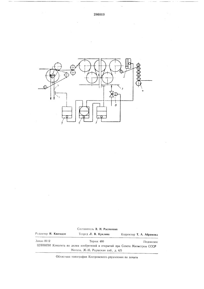 Регулятор влажности бумажного и картонного полотна на бумаго- и картоноделательных машинах (патент 286019)