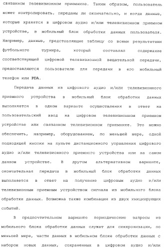 Способы и устройства для передачи данных в мобильный блок обработки данных (патент 2367112)