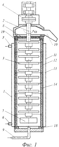 Рабочий цилиндр бисерной мельницы (патент 2302902)
