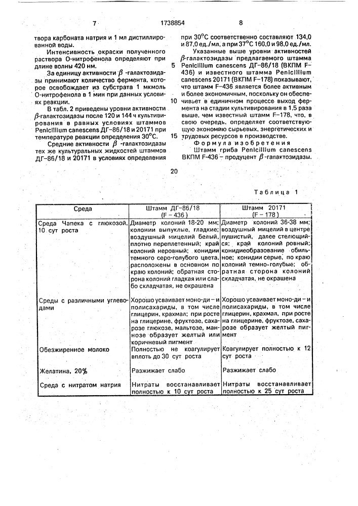 Штамм гриба реniсilliuм canescens - продуцент @ - галактозидазы (патент 1738854)