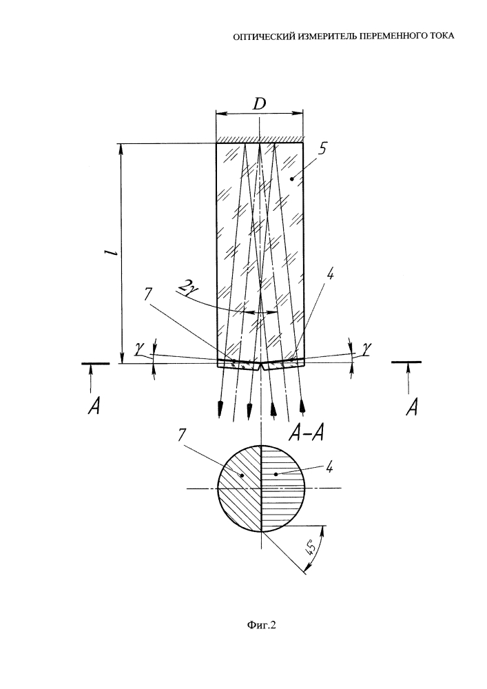 Оптический измеритель переменного тока (патент 2620927)