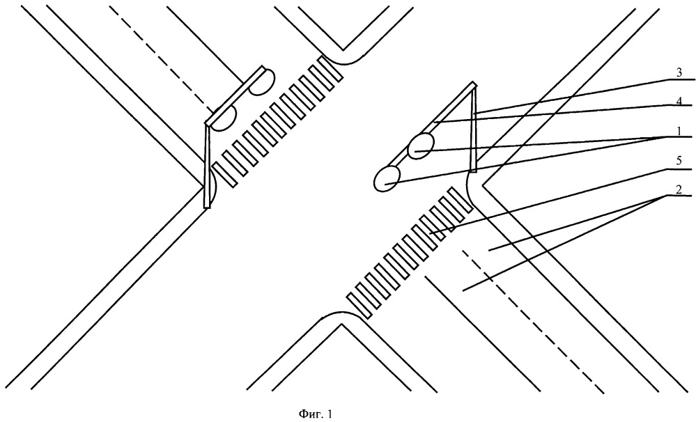 Оборудование нерегулируемого пешеходного перехода (патент 2660802)